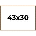 thumbnail image 1 of 43x30 Frame Gold Picture Frame - Complete Modern Photo Frame Includes UV Acrylic Shatter Guard, 1 of 8