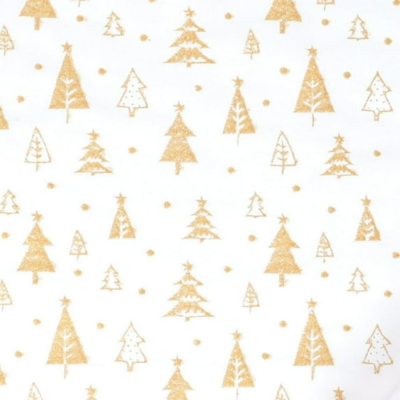 43x300cm Gilded Christmas Gift Wrapping Paper Christmas Snowflake Bow Flower Bouquet Packaging Paper for Holiday Gifts Party Decorations