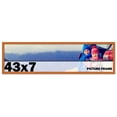 thumbnail image 1 of 43x7 Frame Honey Pecan Brown Picture Frame - Modern Photo Frame Includes UV Acrylic Shatter Guard, 1 of 8