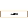 thumbnail image 1 of 43x8 Frame Beaded Gold Solid Wood Picture Frame | 0.75 Inches Moulding Width | Liscio Oro, 1 of 8