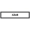 thumbnail image 1 of 43x8 Frame Black Real Wood Picture Frame Width 1.25 Inches | Interior Frame Depth 0.5 Inches |, 1 of 8