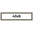 thumbnail image 1 of 43x8 Frame Brown Solid Wood Picture Frame | 1.75 Inch Moulding Width | Austin Frame Complete with, 1 of 8