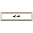 thumbnail image 1 of 43x8 Frame Gold Plein Aire Solid Wood Picture Frame Width 2 Inches | Interior Frame Depth 0.5, 1 of 8