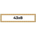 thumbnail image 1 of 43x8 Frame Gold Rustic Solid Wood Picture Frame | 1.25 Inch Wide Moulding | Rustique Gold, 1 of 8