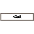 thumbnail image 1 of 43x8 Frame Silver Real Wood Picture Frame Width 1.25 Inches | Interior Frame Depth 0.5 Inches |, 1 of 8