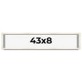 thumbnail image 1 of 43x8 Frame White Wheat Solid Wood Picture Frame | Moulding Width 0.75 Inches | Interior Depth 0.5, 1 of 8