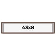 thumbnail image 1 of 43x8 Shadow Box Frame Brown | 1.125 inches Deep Real Wood Rustic Shadowbox Display Frame | UV, 1 of 5