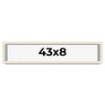 thumbnail image 1 of 43x8 Shadow Box Frame White | 1.125 Inches Deep Real Wood Rustic Shadowbox Display Frame | UV, 1 of 5