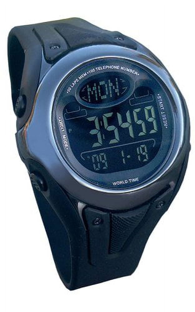 AQUAFORCE 44-002 Combat Multi Function Black Strap Digital Watch