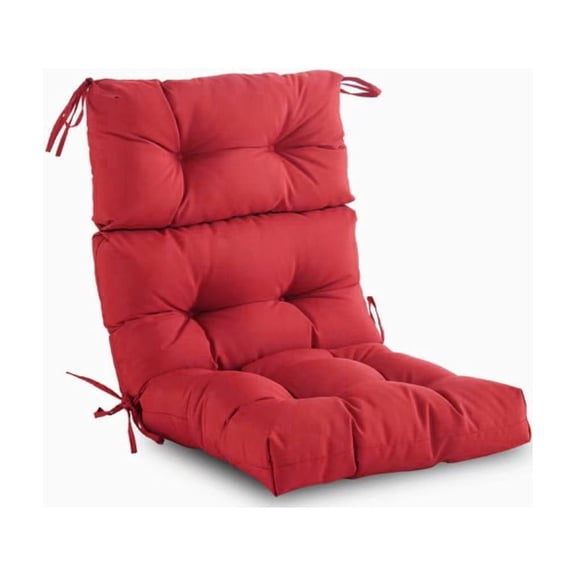 44.09x20.86 Inch Indoor/Outdoor High Back Chair Cushion,Patio Furniture Cushions,Water Resistant Rocker Seat Pads With Ties,Spring/Summer Seasonal All Weather Replacement Rocking Chair Cushions.