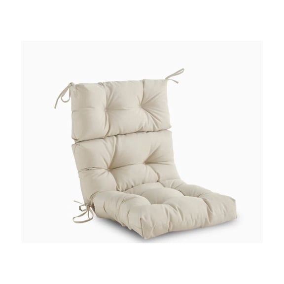 44.09x20.86 Inch Indoor/Outdoor High Back Chair Cushion,Patio Furniture Cushions,Water Resistant Rocker Seat Pads With Ties,Spring/Summer Seasonal All Weather Replacement Rocking Chair Cushions.