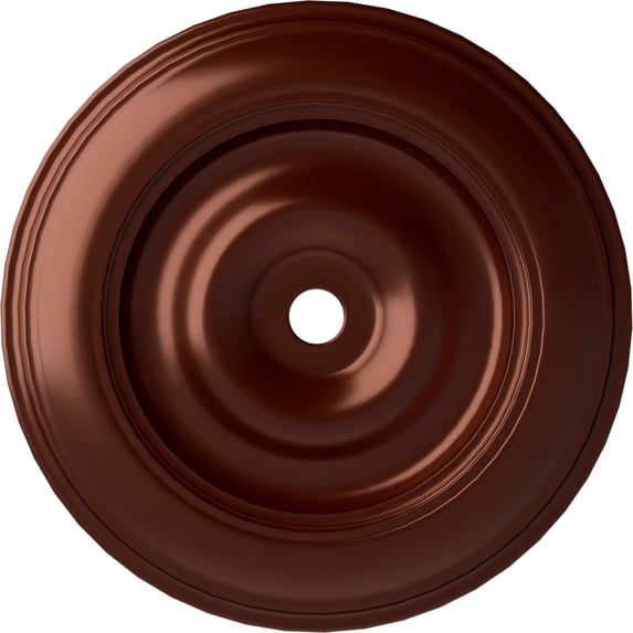 44 1/2"OD x 4"ID x 4 "P Classic Ceiling Medallion (Fits Canopies up to 8 1/4"), Hand-Painted Antique Copper