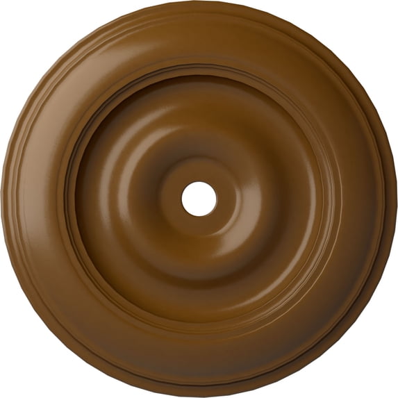 44 1/2"OD x 4"ID x 4 "P Classic Ceiling Medallion (Fits Canopies up to 8 1/4"), Hand-Painted Smokey Topaz