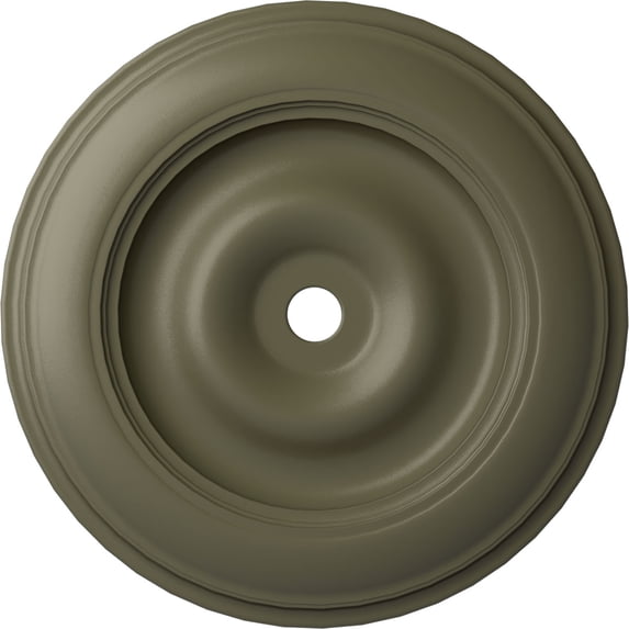 44 1/2"OD x 4"ID x 4 "P Classic Ceiling Medallion (Fits Canopies up to 8 1/4"), Hand-Painted Spartan Stone