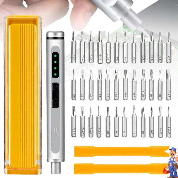 44 in 1 Screwdriver Set, Precision Mini Electric Screwdriver with Case,Repair Tool Kit Magnetic Tips for Electronics, Phone,Camera Eyeglasses, Laptops & More