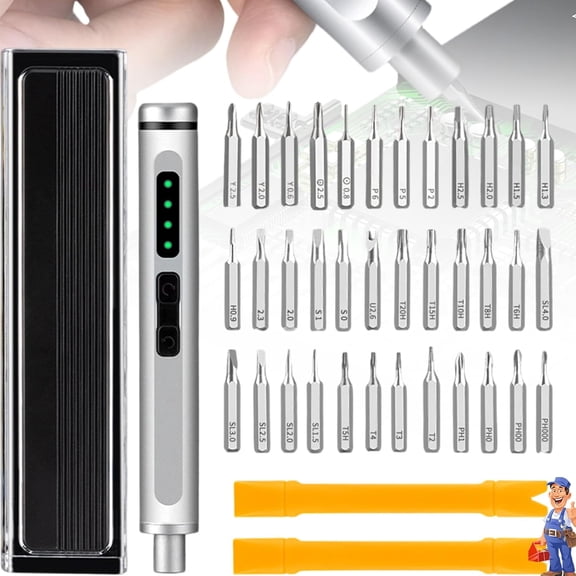 44 in 1 Screwdriver Set, Precision Mini Electric Screwdriver with Case,Repair Tool Kit Magnetic Tips for Electronics, Phone,Camera Eyeglasses, Laptops & More