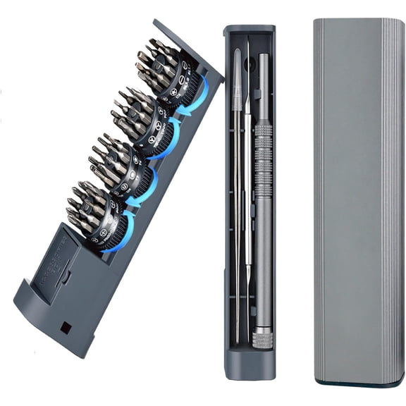 44 in 1 Small Precision Screwdriver Set 40-Bits with Torx, Pentalobe, Phillips, Magnetic Mini Repair Tool Kit for Electronics, Laptop, Macbook, Phone, Eyeglasses, Watch, PS5, Ring Doorbell