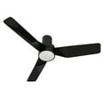 thumbnail image 1 of 44" 3 Blade Low Profile Smart Ceiling Fan with Remote and Dimmable LED Light for Indoor Home, 1 of 8