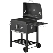 44.5" Charcoal Free Standing Grill, Portable