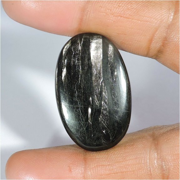 44.80Cts Earth Mines Natural Hypersthene Gemstone Oval Cabochon Untreated