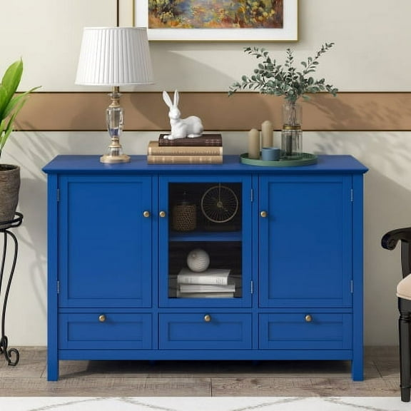 44.9'' Accent Cabinet Modern Console Table Sideboard for Living Room Dining Room With 2 Doors, 3 Drawers