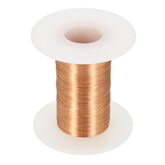 44 AWG Magnet Wire, 44 Gauge Enameled Copper Wires 2 oz Magnetic Coil Wire for Transformer Motor Electric, 155C(311F), Copper Color