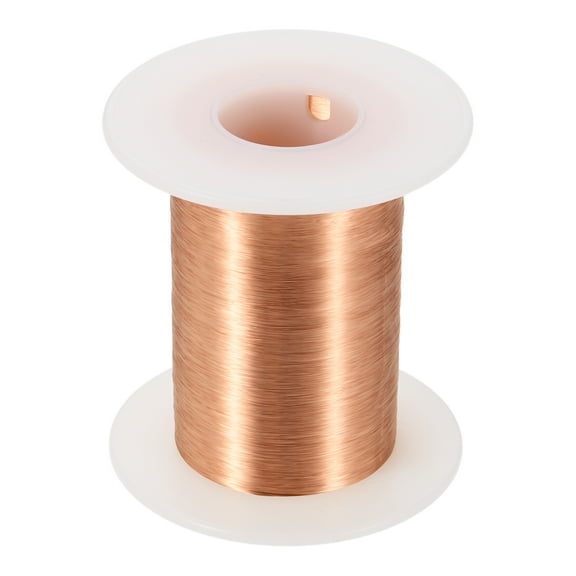 44 AWG Magnet Wire, 44 Gauge Enameled Copper Wires 4 oz Magnetic Coil Wire for Transformer Motor Electric, 155C(311F), Copper Color