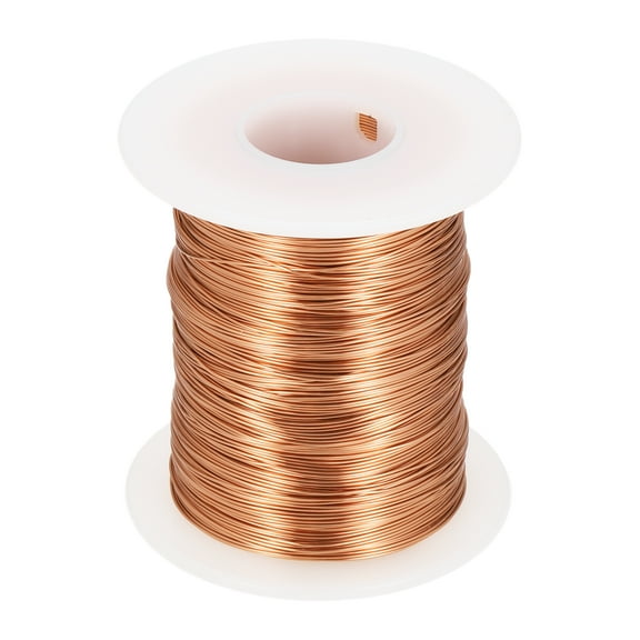 44 AWG Magnet Wire, 44 Gauge Enameled Copper Wires 8 oz Magnetic Coil Wire for Transformer Motor Electric, 155C(311F), Copper Color