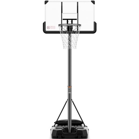 MaxKare 44In Basketball Hoop 7.5 ft to 10 ft Height Upgrade Large Base Portable Basketball Goal System with Quick Adjustment for Full Range of Players Indoor Outdoor Use
