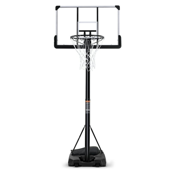 MaxKare 44In Basketball Hoop 6.5 ft to 10 ft Height Adjustable Portable Basketball Goal System with Quick Adjustment for Full Range of Players indoor outdoor Use