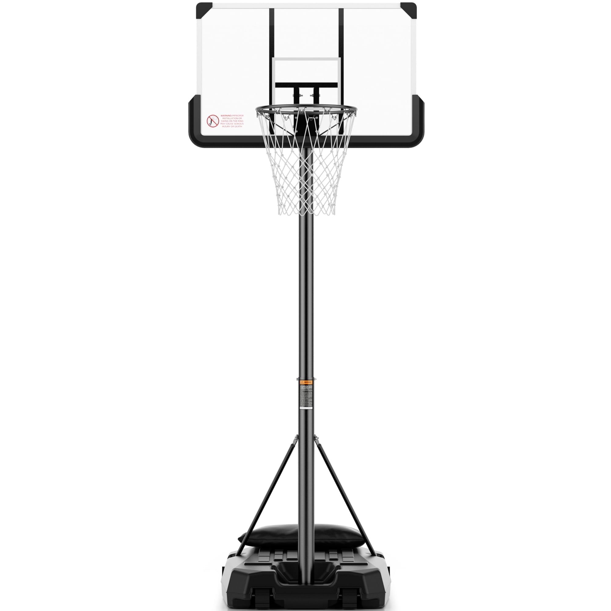 Walmart Black Friday Deals 2025 MaxKare 44In Basketball Hoop 6.5 ft to 10 ft Height Adjustable Portable Basketball Goal System with Quick Adjustment for Full Range of Players indoor outdoor Use