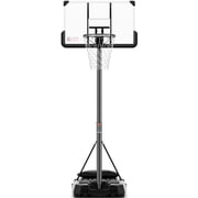 MaxKare 44In Basketball Hoop 7.5 ft to 10 ft Height Upgrade Large Base Portable Basketball Goal System with Quick Adjustment for Full Range of Players Indoor Outdoor Use