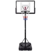 MaxKare 44" Basketball Hoop 7.08-10ft Quick Height Adjustable Portable Basketball Goal System with Large Base for Full Range of Players Indoor Outdoor Use