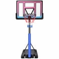 thumbnail image 1 of 44" Basketball Hoop Outdoor, SEGMART 4.9 ft-10 ft Adjustable Basketball Goal, Portable Basketball Hoop With Shatterproof Backboard, Kids Basketball Hoop With Wheels, Stable Base, 1 of 8