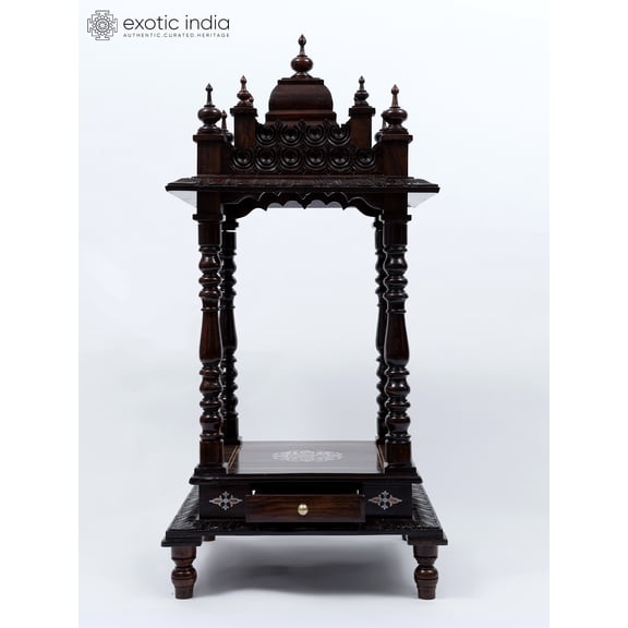 44" Designer Wooden Temple with Drawer