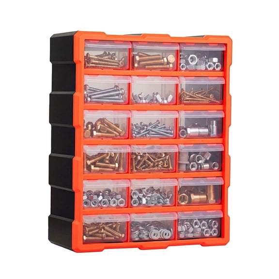 44 Drawer Plastic Storage Cabinet Stackable Drawer Organizer for Hardware Small Parts Craft Supplies Wall Mount Tool Box