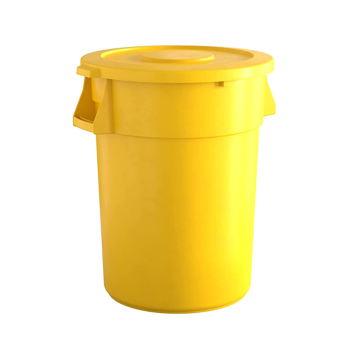 44 Gallon Yellow Round Trash Can with Lid - Walmart.com