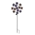 thumbnail image 1 of 44"H Light Movement Solar Garden Stake, Purple Spider Web, 1 of 3