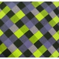 thumbnail image 1 of 44 Inch 100% Cotton Checks Halloween Sewing & Craft Fabric, Purple and Green, 1 of 1