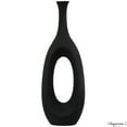 44-Inch Frosted Black Fiberglass Tall Floor Vase - Decorative Vase for ...