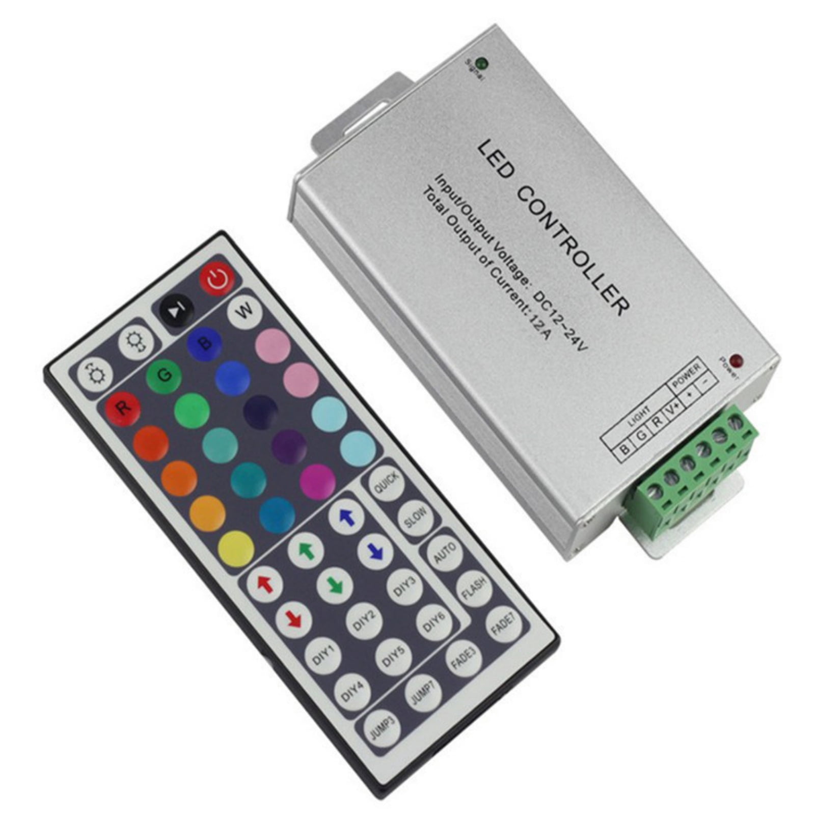 44 Key Remote 44 Key Remote RGB Controller DC 12V 24V for SMD 5050 3528 LED Strip ...