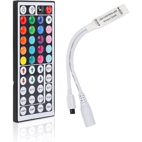 44 Keys Wireless RGB IR Remote Controller DC5-24V Remote Controller with Receiver for 3528 5050 2835 SMD RGB LED Strip Lights (44 key IR controller)