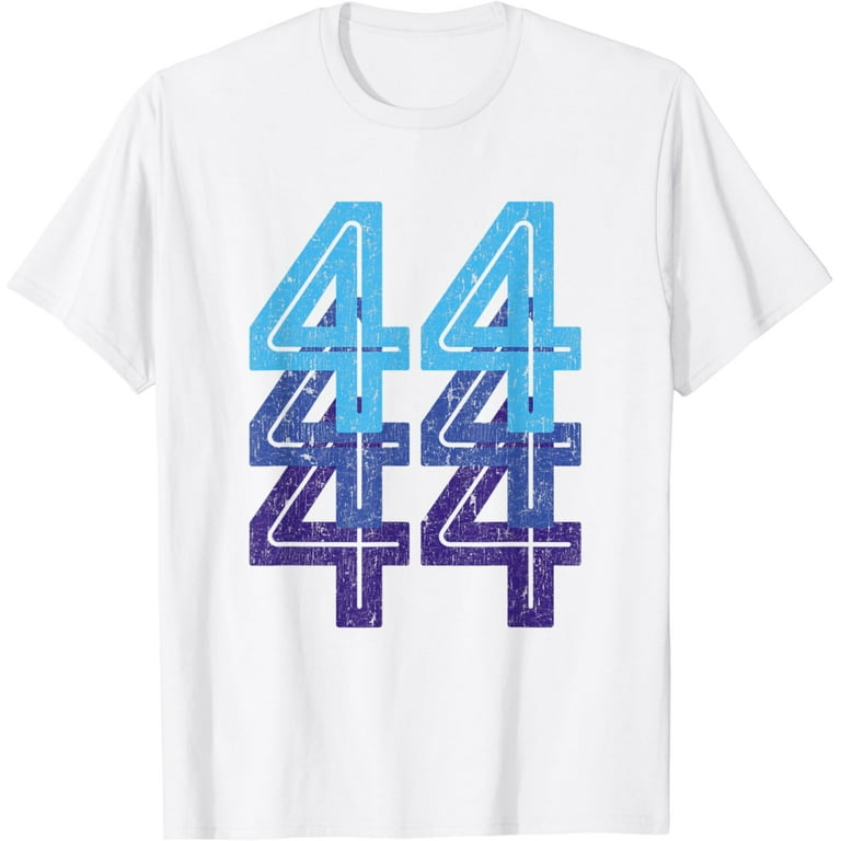 44 Shirt Lucky Number 44th Year Birthday Age Sports Team 44 Shirt Lucky Number 44th Year Birthday Age Sports Team