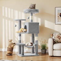 Howcool 44" Multi-Level Cat Tree Tower with Sisal Scratching Post