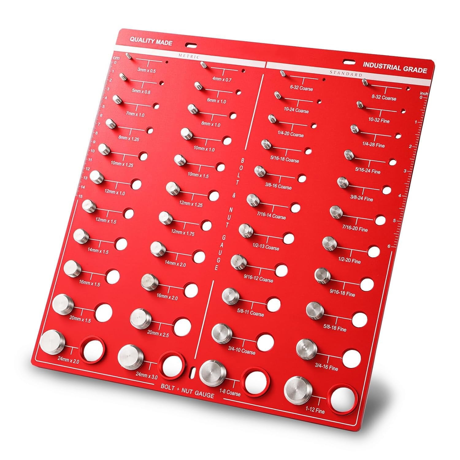 44 Nut and Bolt Thread Checker Bolt Size and Thread Gauge Identifier ...