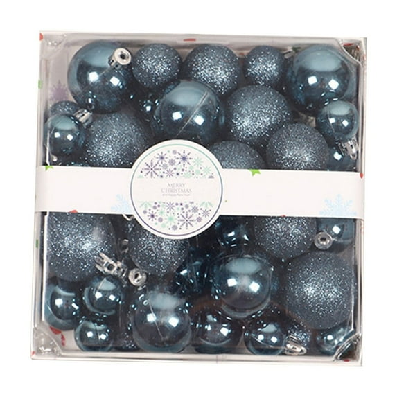 44 Pack Christmas Tree Ornaments - Glittering Shatterproof Hanging Balls for Holiday, Wedding & Party Decor, 44ct Plated Ball Ornaments Set for Festive Decorations