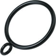 thumbnail image 1 of 44 Pack Curtain Rings with Eyelets, Metal Drapery Ring for Pinch Pleat Curtains, Drape Ring 1.5 Inch I D, Fits Up to 1.2 in Rod (Black), 1 of 7