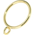 thumbnail image 1 of 44 Pack Curtain Rings with Eyelets, Metal Drapery Ring for Pinch Pleat Curtains, Drape Ring 1.5 Inch I D, Fits Up to 1.2 in Rod (Gold), 1 of 7
