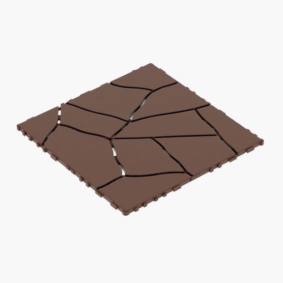 44 Pack Interlocking Deck Tiles Outdoor Patio Flooring Waterproof DIY Snap Plastic Floor Tiles for Balcony Backyard Pool