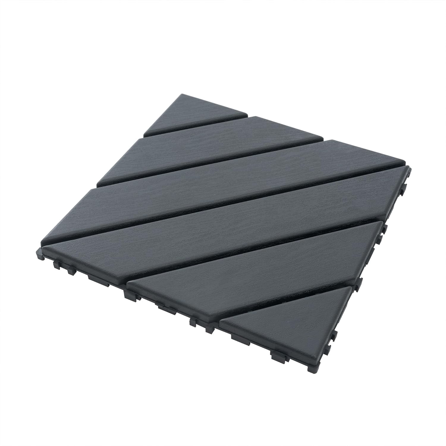 44 Pack Interlocking Deck Tiles Outdoor Patio Flooring Waterproof DIY Snap Plastic Floor Tiles for Balcony Backyard Pool